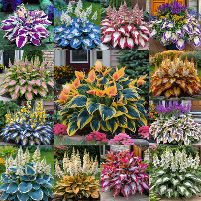 Multicolor Rare Hosta Flowers Seeds + Plant Growth Serum Free