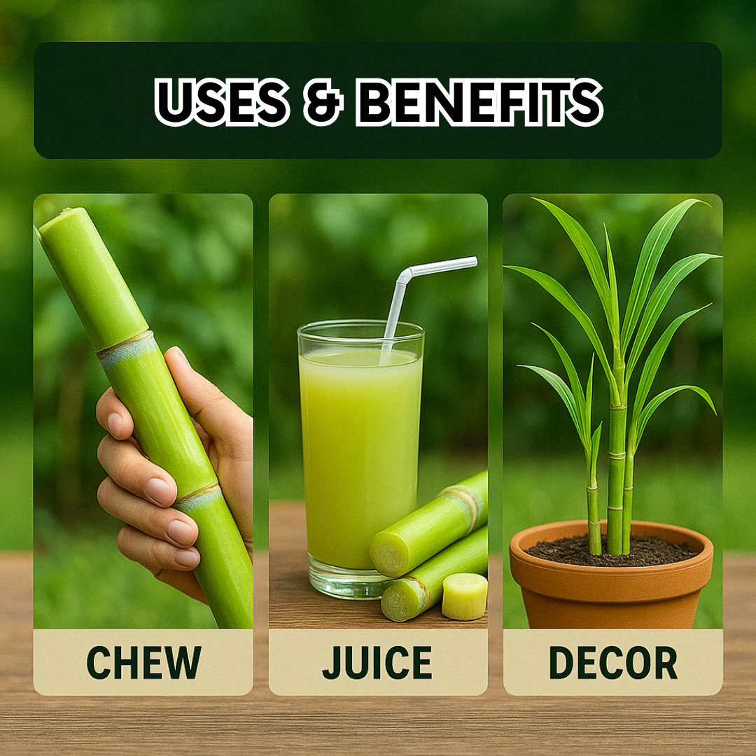 Green-Skinned Mini Sugarcane Seeds
