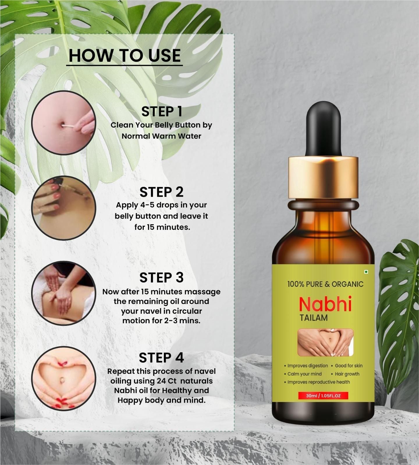 Nabhi Therapy Oil (Buy 1 Get 1 Free)
