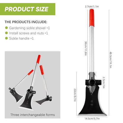 3-in-1 Garden Flat Shovel