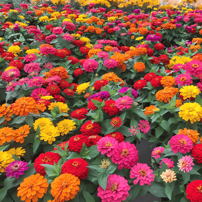 🌸Zinnia(Dahlia) Flowers Seeds + Free Plant Growth Supplement🌱 (BUY 1 GET 1 FREE)