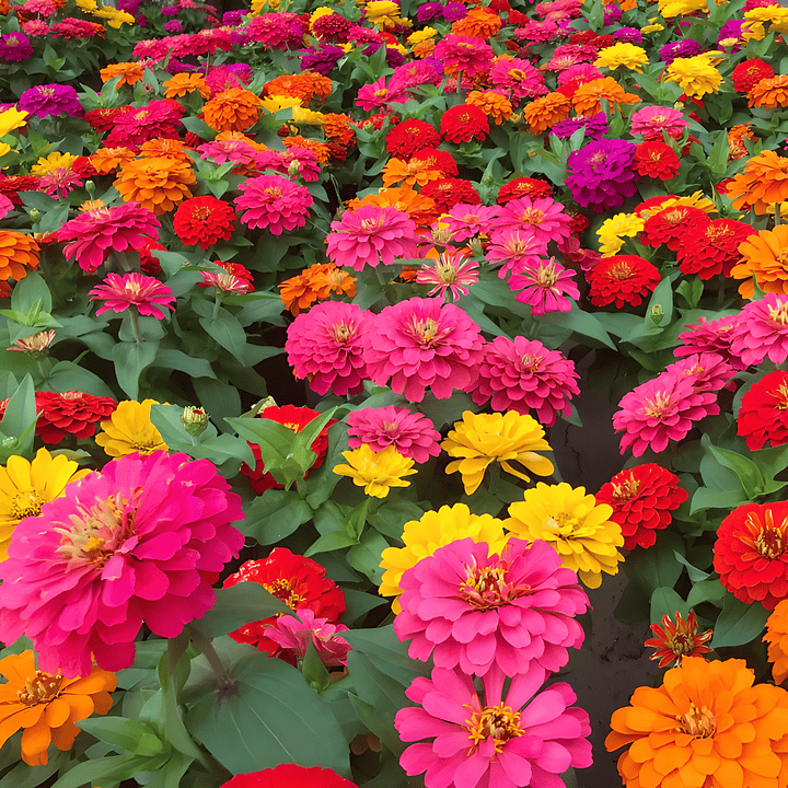 🌸Zinnia(Dahlia) Flowers Seeds + Free Plant Growth Supplement🌱 (BUY 1 GET 1 FREE)