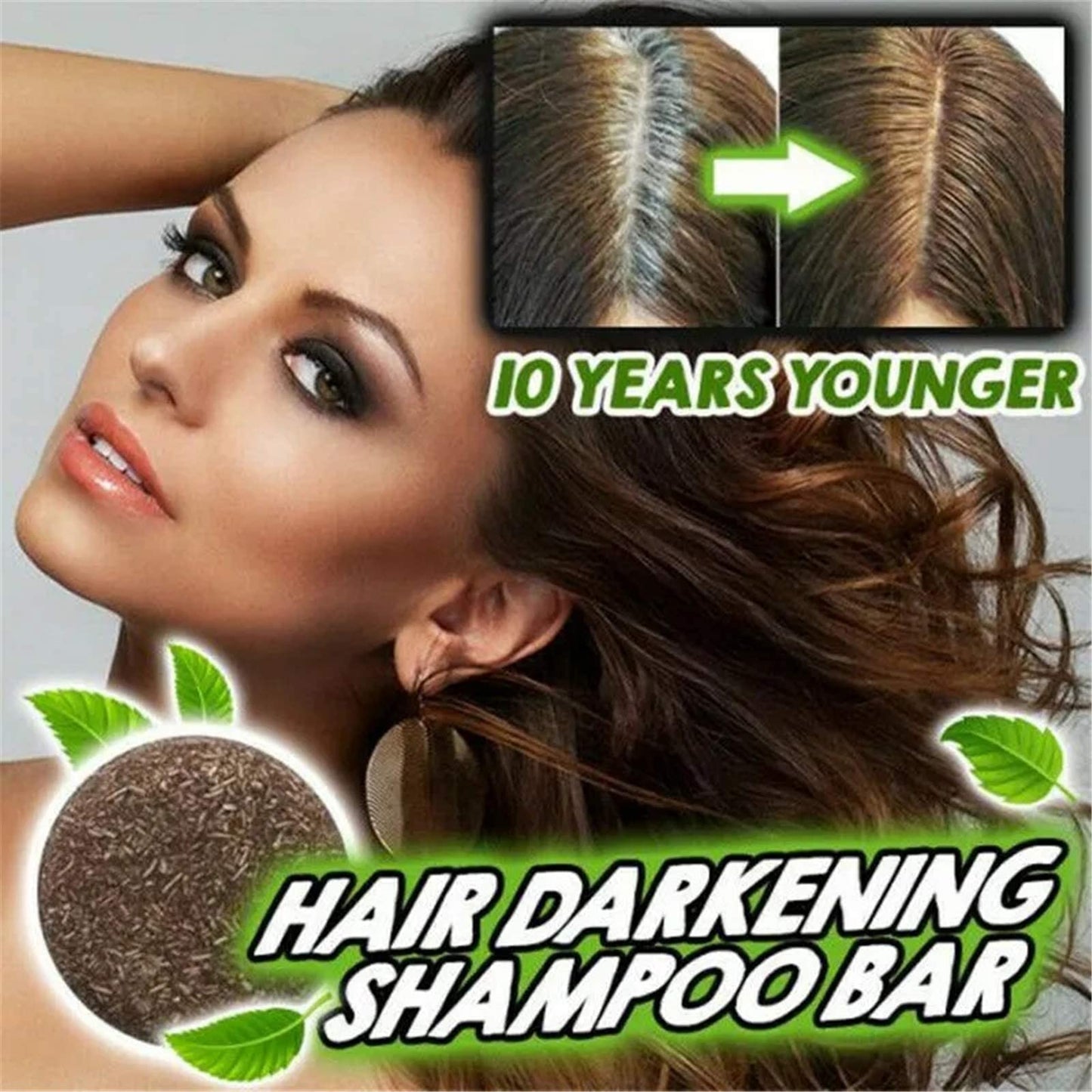 Hair Darkeing Shampoo Bar(Buy 1 Get 1 Free)