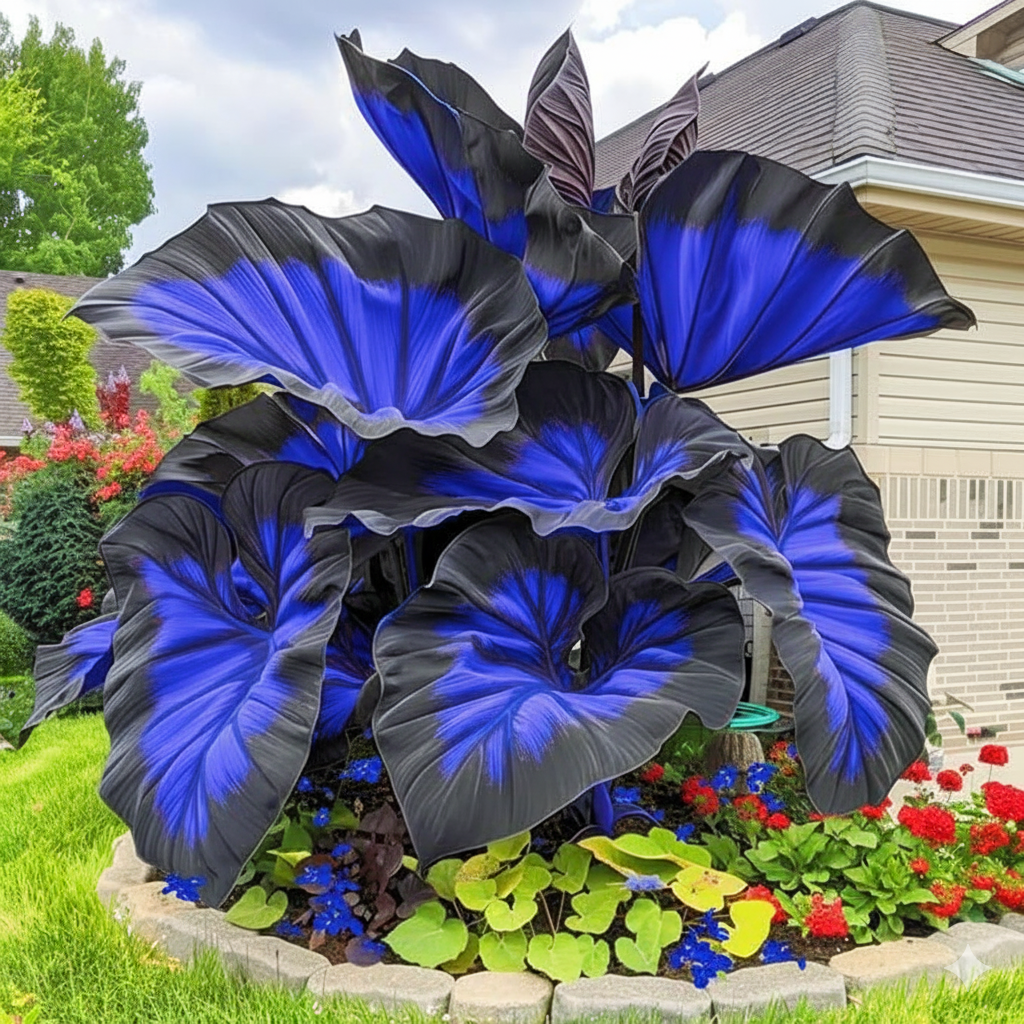 Blue Flame Hosta Seeds + Free Organic Pot Mix 100g