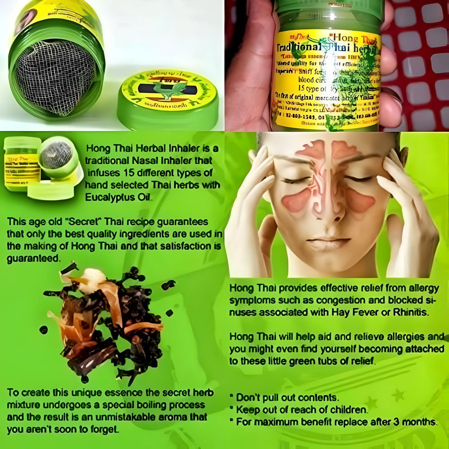 Hong Thai Traditional Herbal Inhaler 🌿🌬️(Buy 1 Get 1 Free)