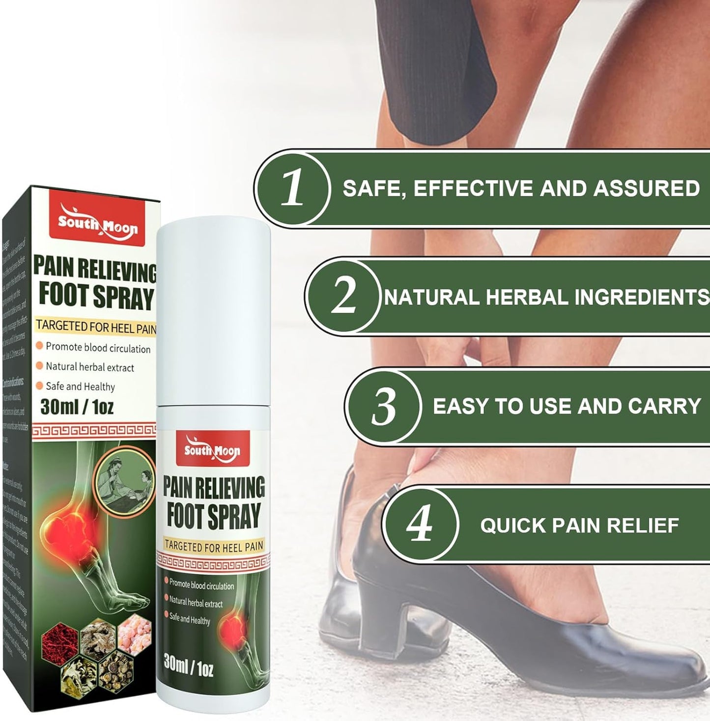 Foot & Joint Pain Relieving  Spray - (Buy 1 Get 1 Free)