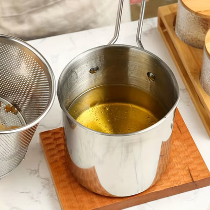 Japanese Deep Fryer Pot with Strainer Basket🍟
